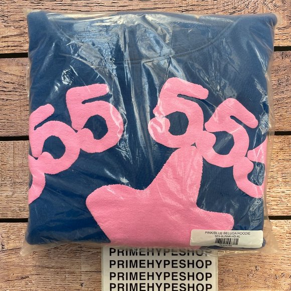 NEW Sp5der Beluga Hoodie Blue - Picture 8 of 10
